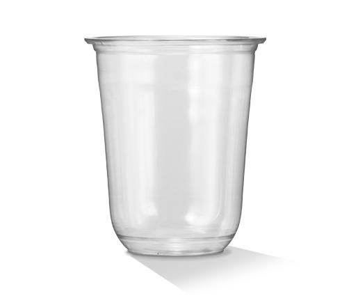 PET 16oz/480ml Clear Plastic U Shaped Cold Drink Food Cups - 1000pcs - Pakio