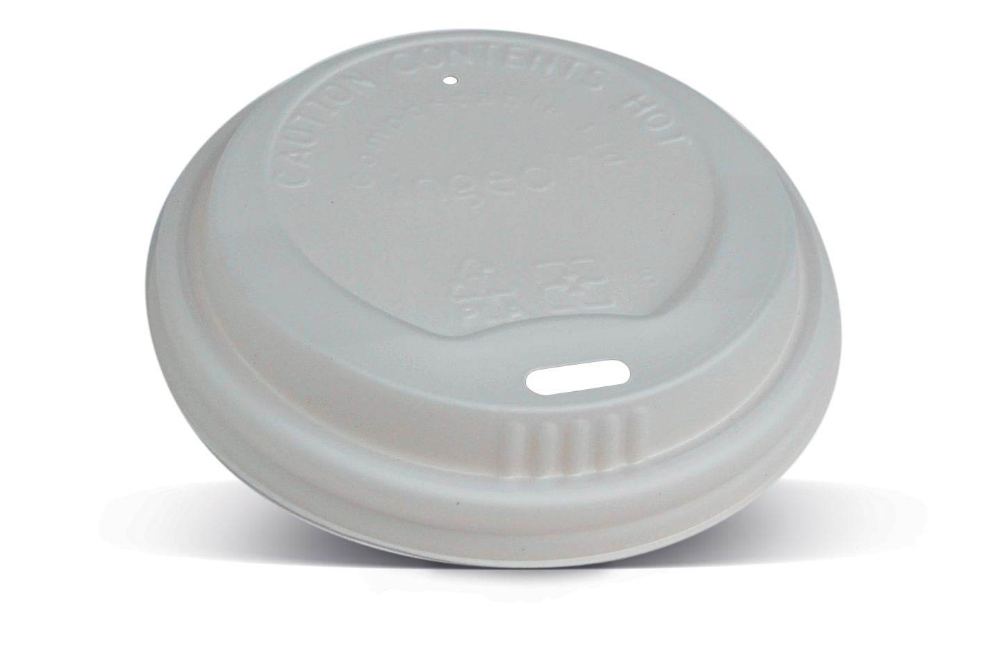 CPLA Lid- 8*/12/16/20oz 90mm White 1000pc - Pakio