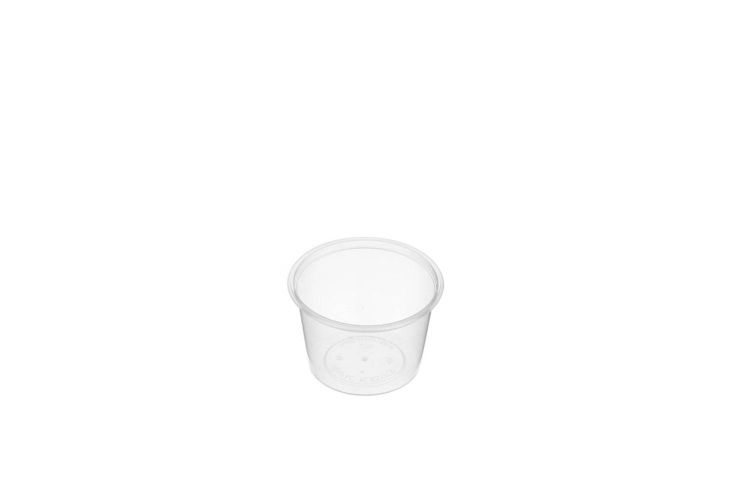 100ml Round Sauce Container Natural 1000pcs/ctn - Pakio
