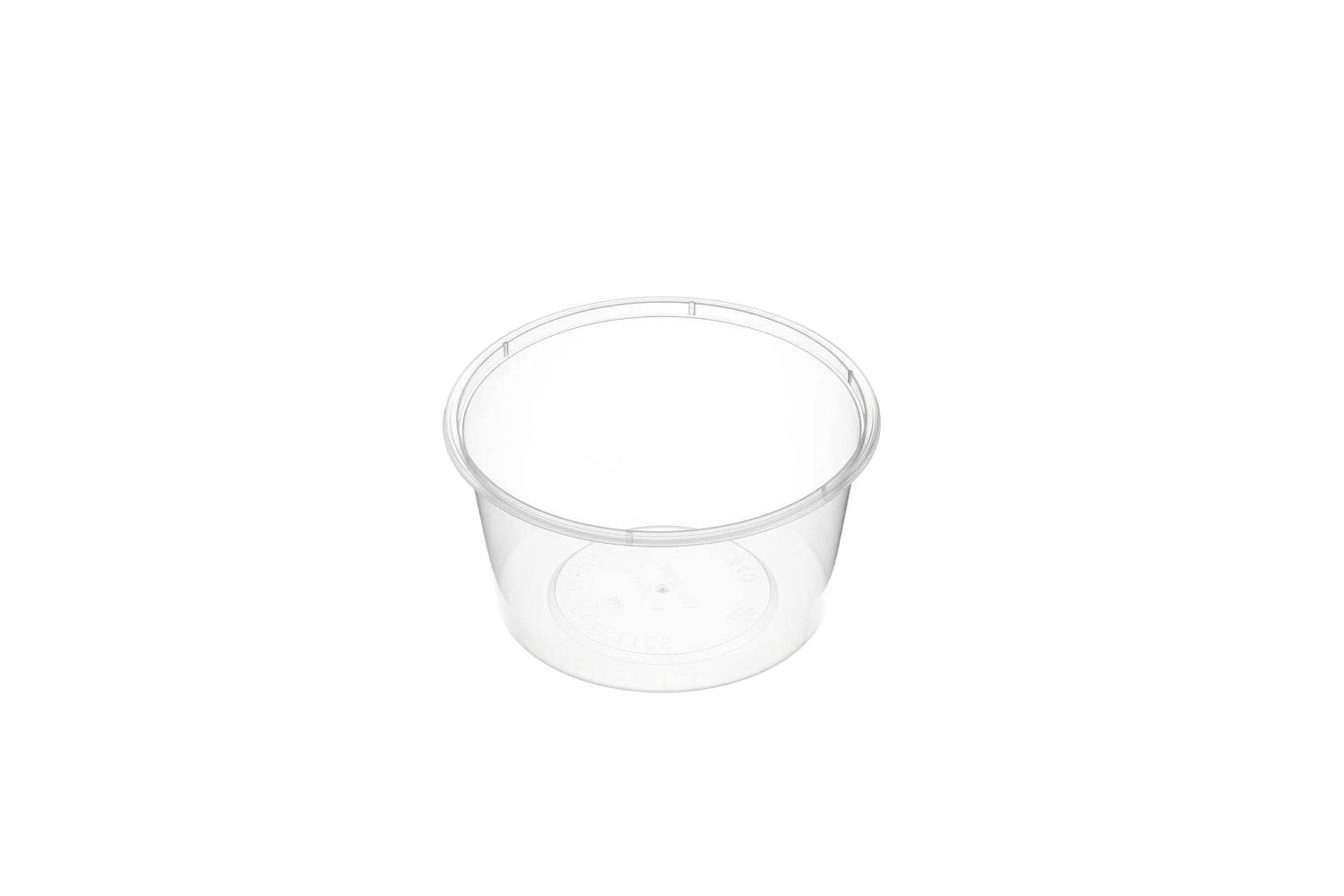 440ml Round Container Natural 500pcs/ctn - Pakio