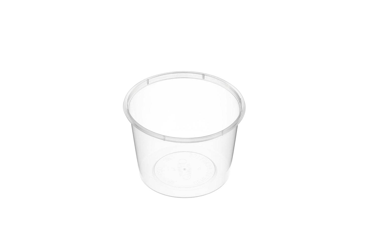 600ml Round Container Natural 500pcs/ctn - Pakio
