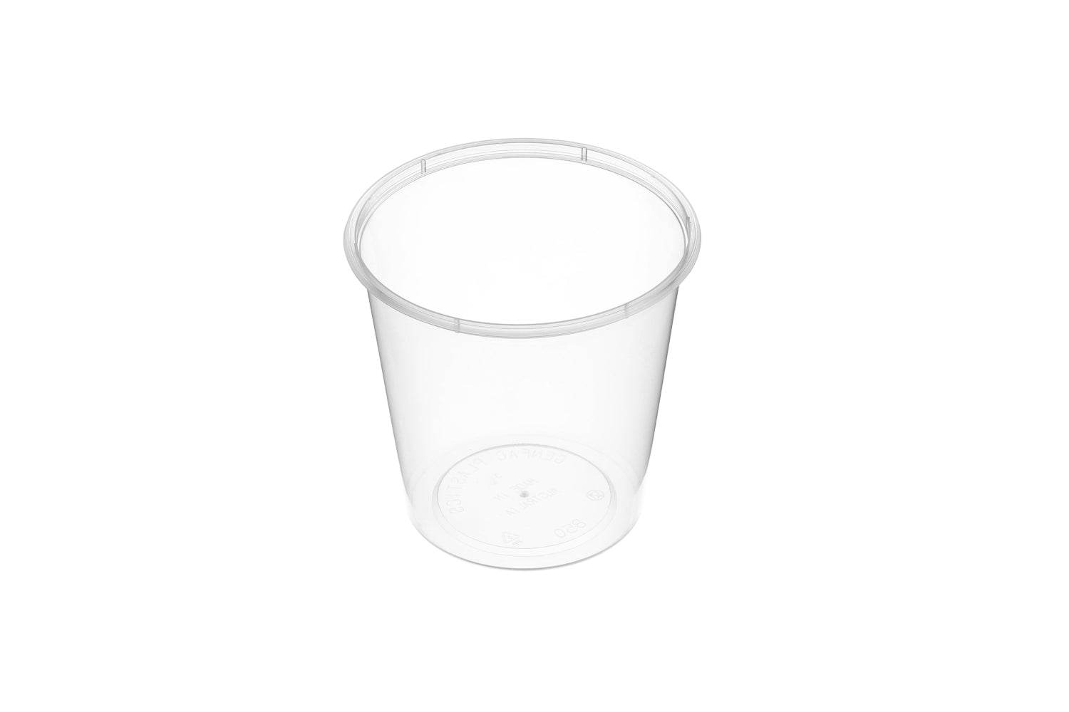850ml Round Container Natural 500pcs/ctn - Pakio