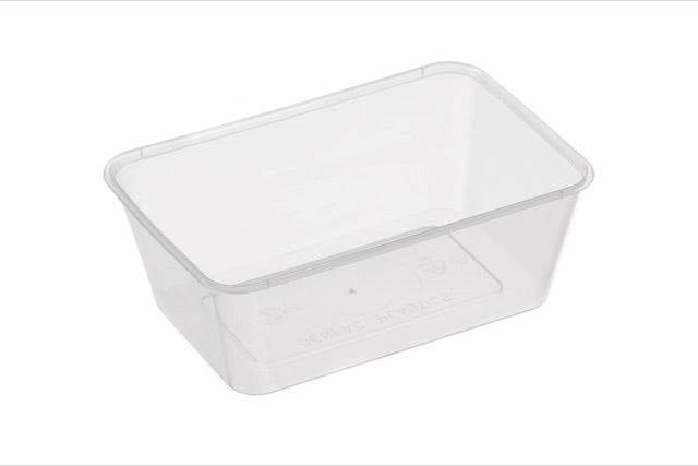 900ml Rectangular Container Clear 500pcs/ctn - Pakio