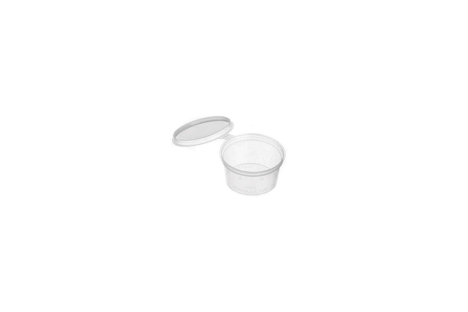 28ml Round Hinged Container Natural 1000pcs/ctn - Pakio