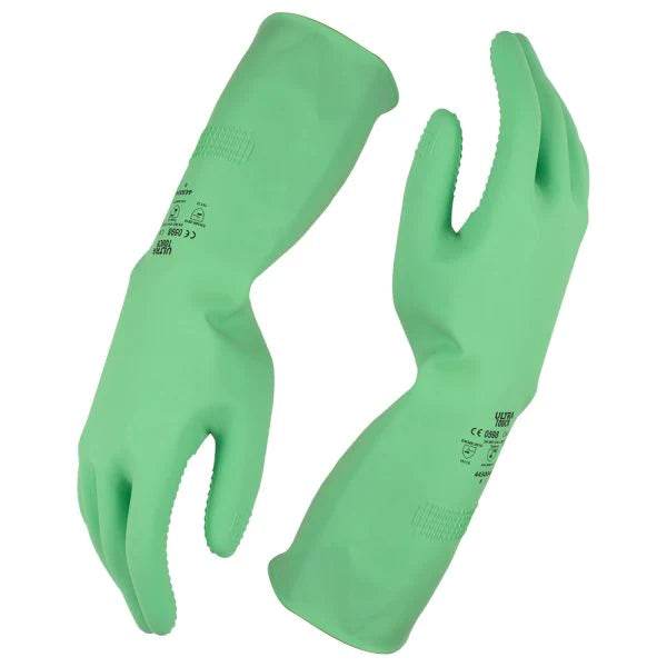 Rubber Glove Green Medium 12pcs/pk - Pakio
