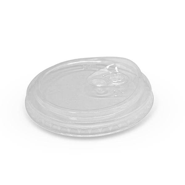 PET 98mm Clear Cold Drink Plastic Cup Straw-free Lid - 1000pcs - Pakio