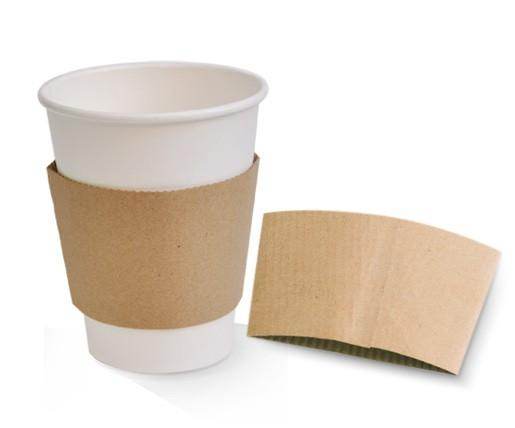 Cup Sleeve Kraft - Fit 8oz 1000pc/ctn - Pakio