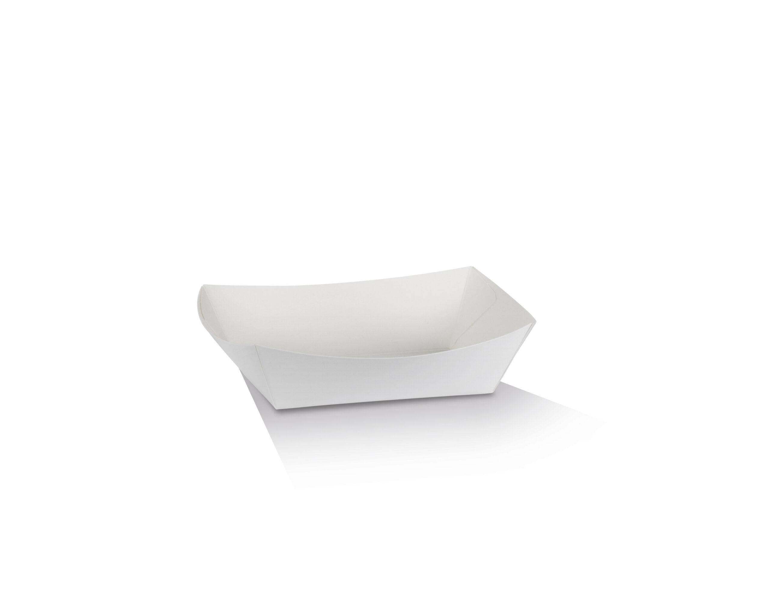 #2 Small Tray White Cardboard 900pc/ctn - Pakio