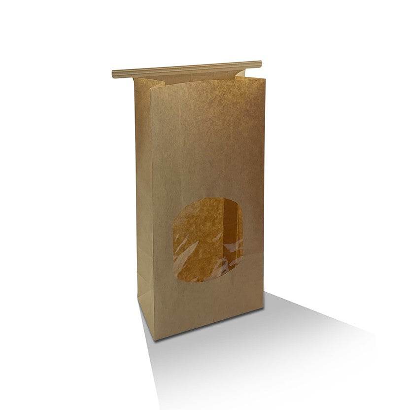 Tin Tie Bag - Medium With Window 500pcs - Pakio