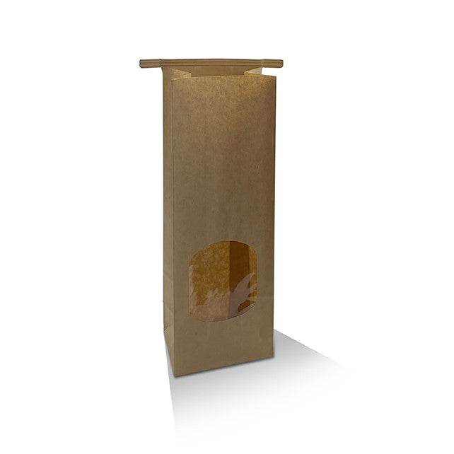 Tin Tie Bag - Small With Window 500pcs - Pakio