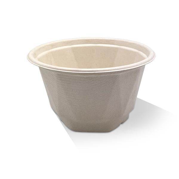 1000ml Unbleached Sugarcane Bowl 300pc - Pakio