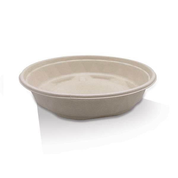 2000ml Unbleached Sugarcane Bowl 200pc - Pakio
