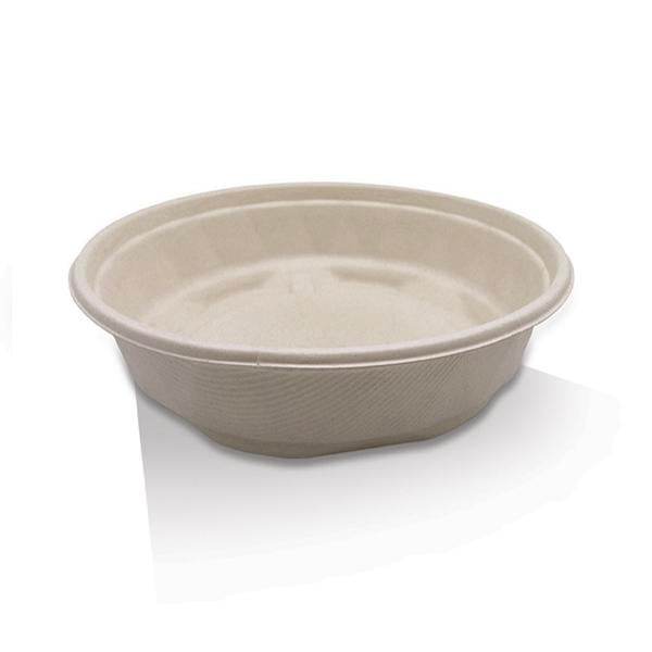 2500ml Unbleached Sugarcane Bowl 200pc - Pakio