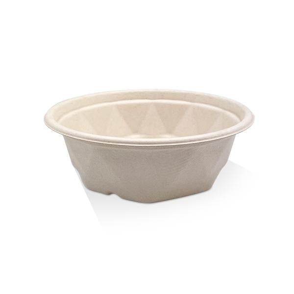 650ml Unbleached Sugarcane Bowl 300pc - Pakio