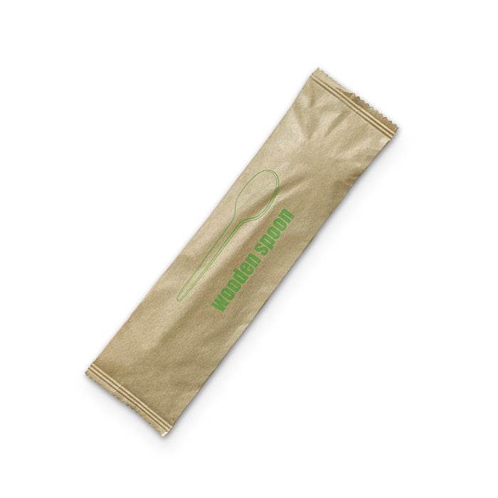 Wooden Spoon Napkin Set 400 sets/ctn - Pakio