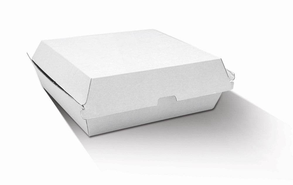 Dinner Box - White Corrugated 150pc/ctn - Pakio
