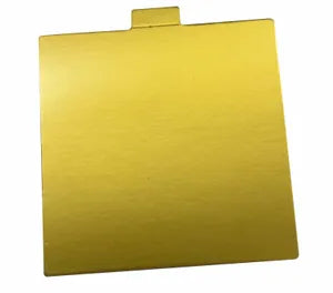 Cake Board Square 3.5"/9cm Gold 100pcs/pk