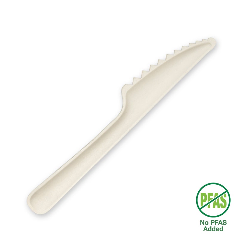 BioPak 15cm White Plant Fibre Knife 1000pc
