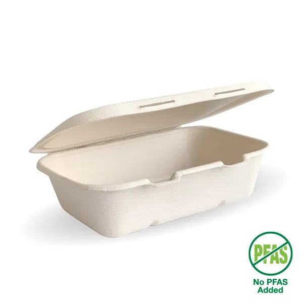 Biopak 7.5"x 5"x1.9" Natural Clamshell 300pc
