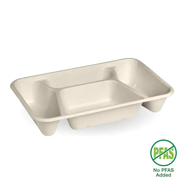 BioPak 4-Compartment Natural Takeaway Base 300pc