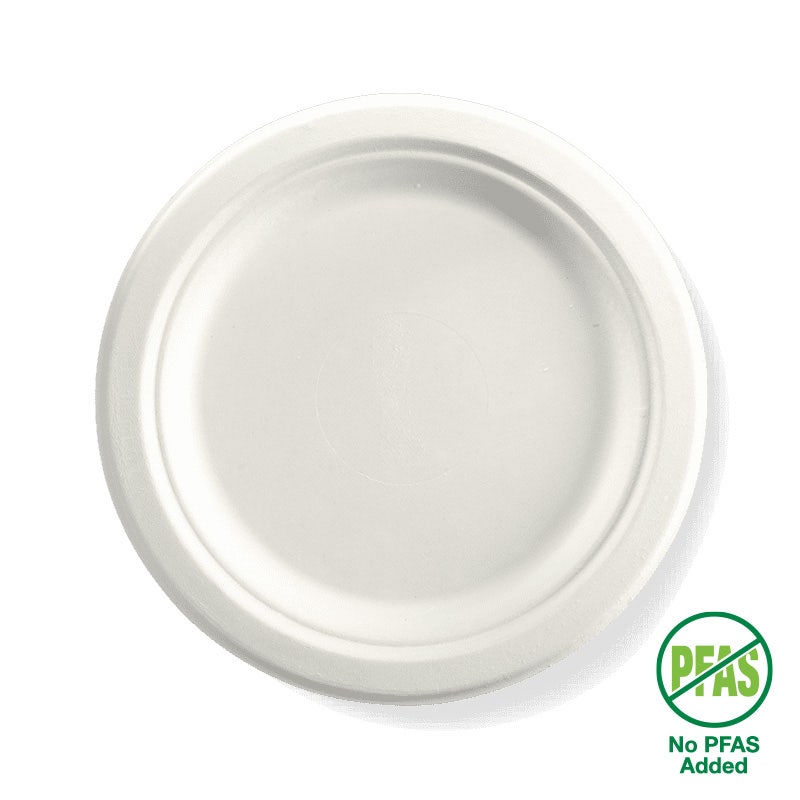 BioPak 23cm (9") White Round Plate 500pc