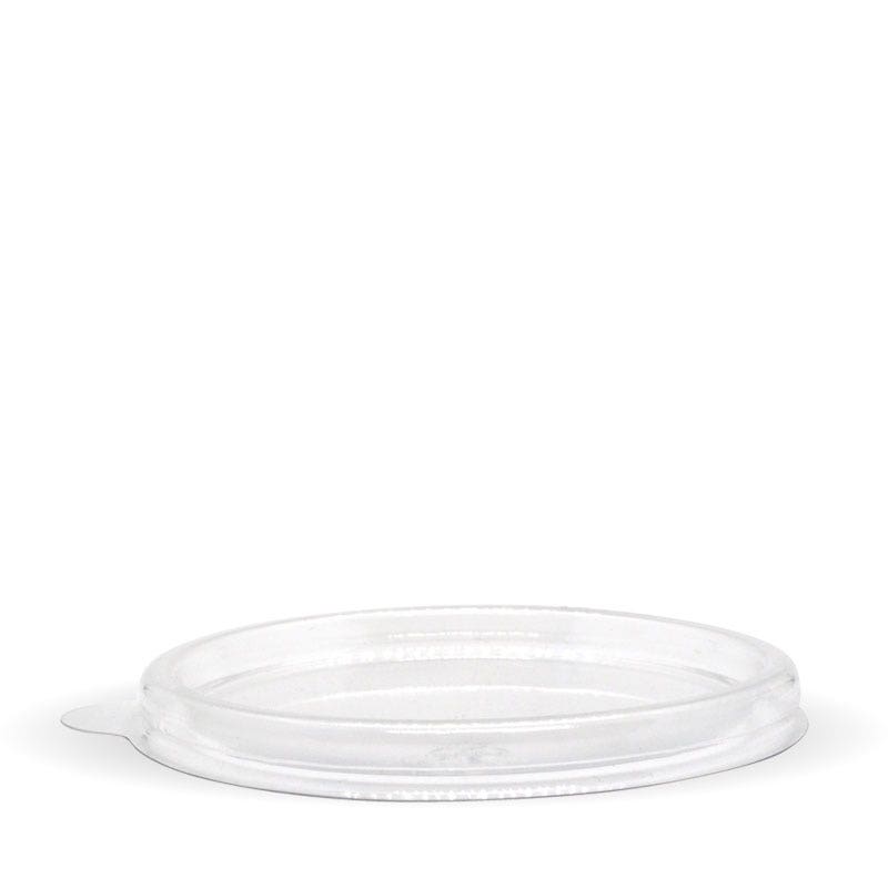 BioPak 60ml Clear PLA Sauce Cup Lid 1000pc