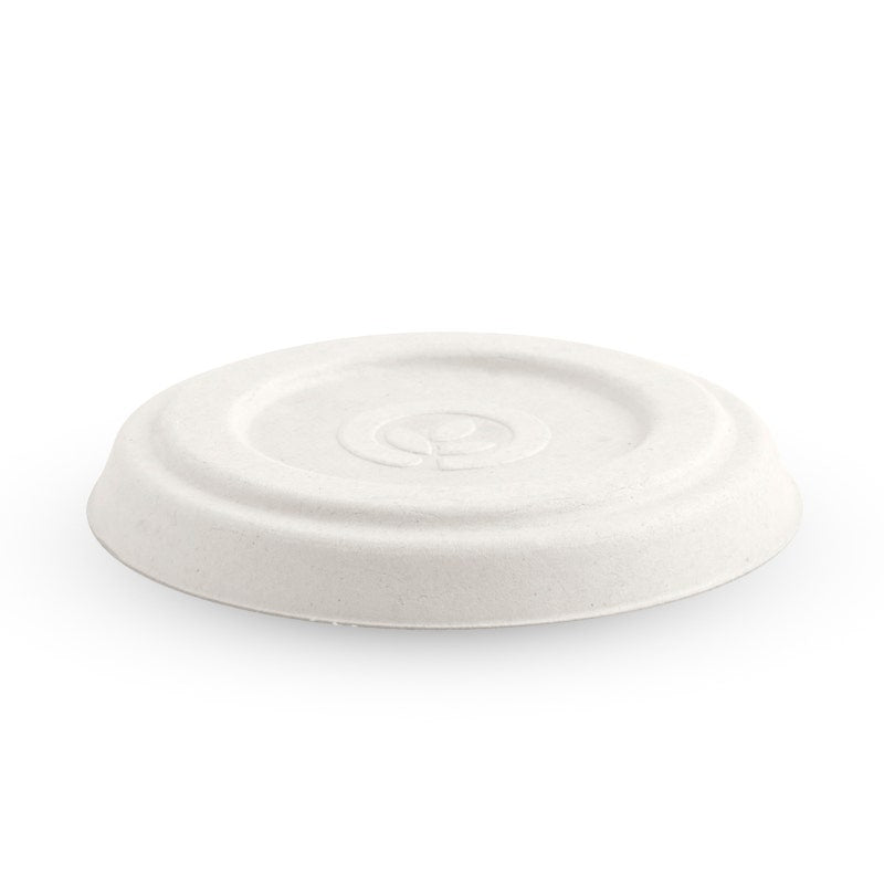 BioPak 60ml White Plant Fibre Sauce Cup Lid 1000pc