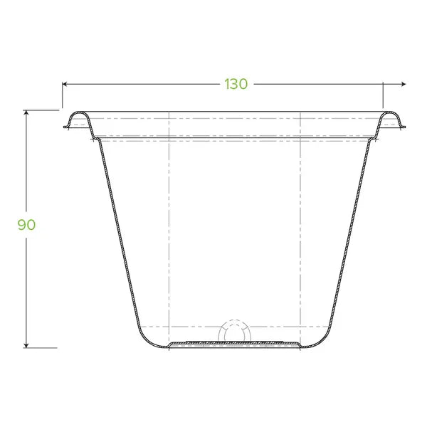 BioPak 630ml Natural Takeaway Base 600pc