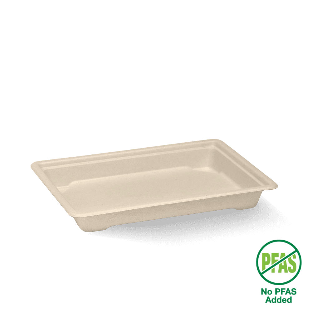 BioPak Natural Medium Sushi Tray 600pc