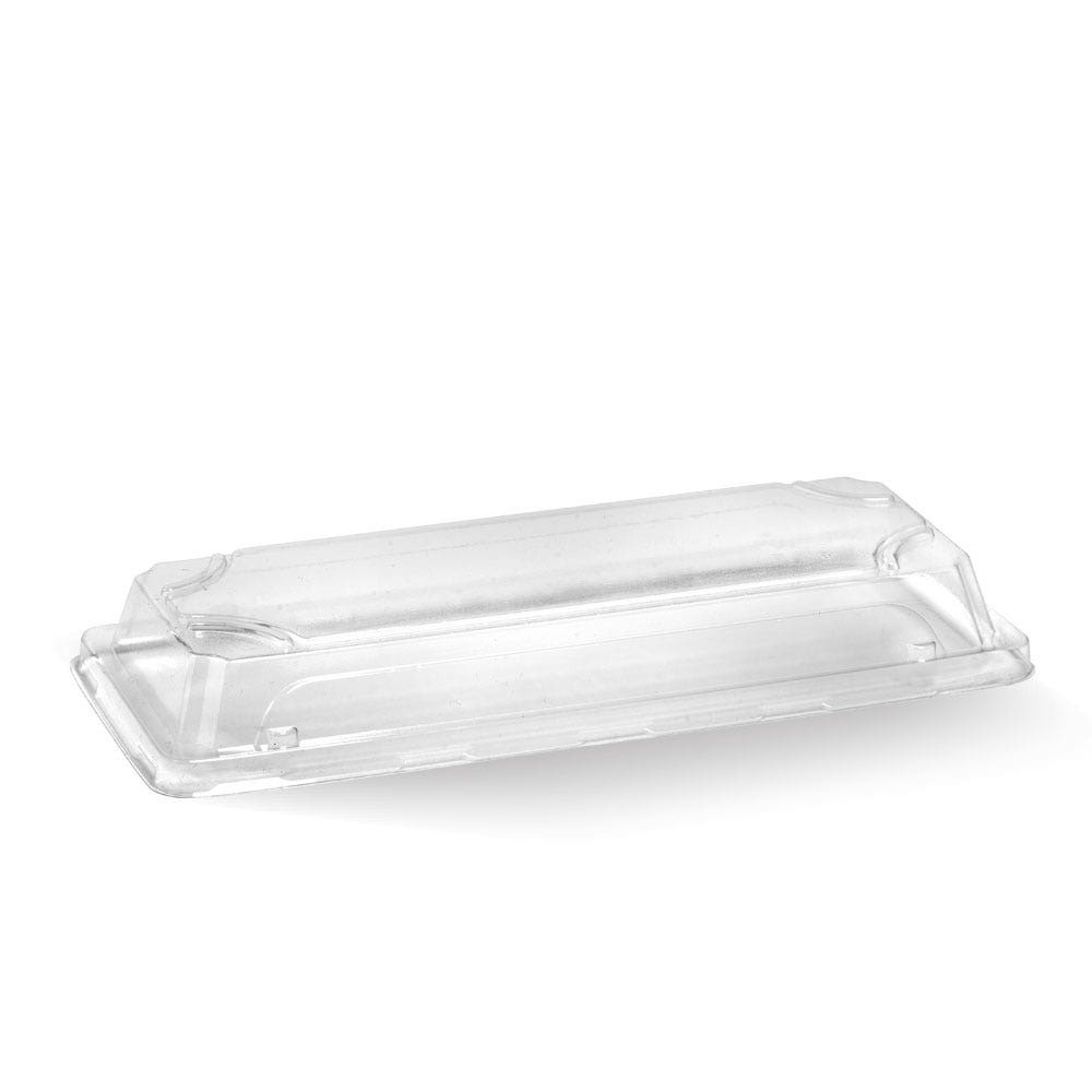 BioPak Clear Long Sushi Tray PET Lid 600pc