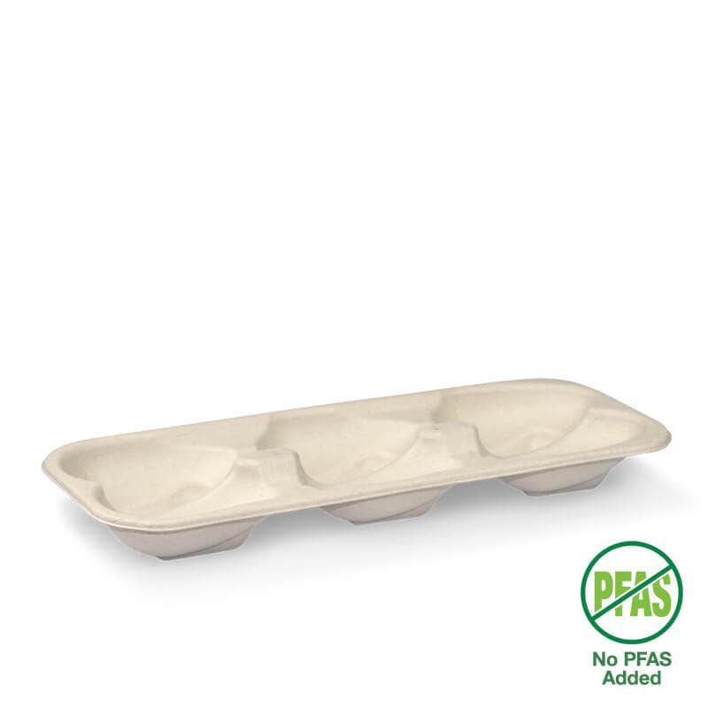 BioPak Natural 6-Pack Oyster Tray 400pc