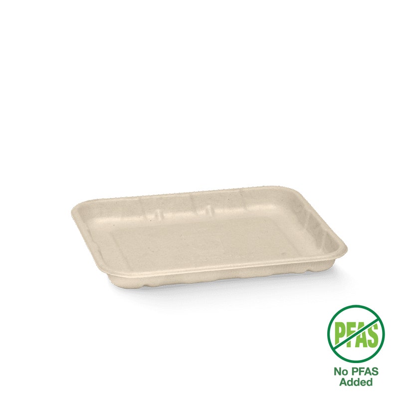 BioPak 16x14x2cm (6x5") Natural Produce Tray 1000pc