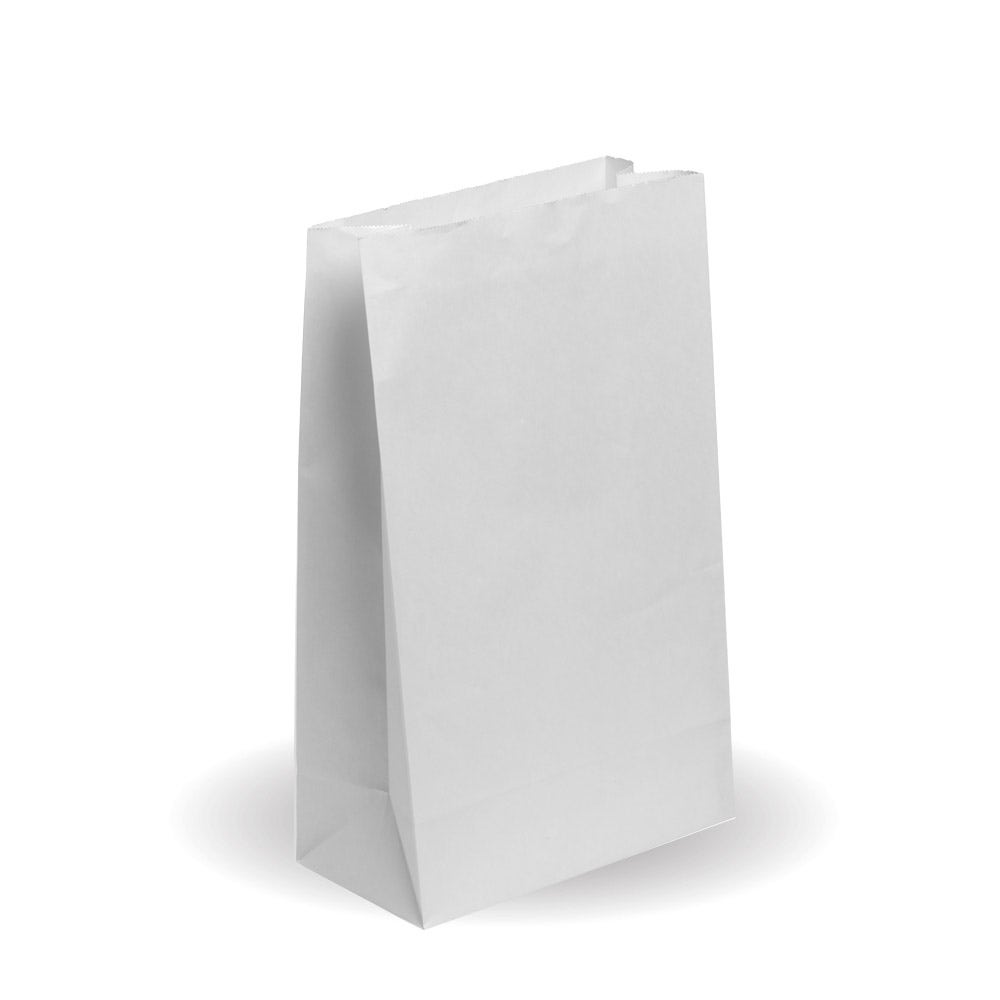 BioPak White #16 SOS Paper Bag 240 x 390 x 120mm 250pc