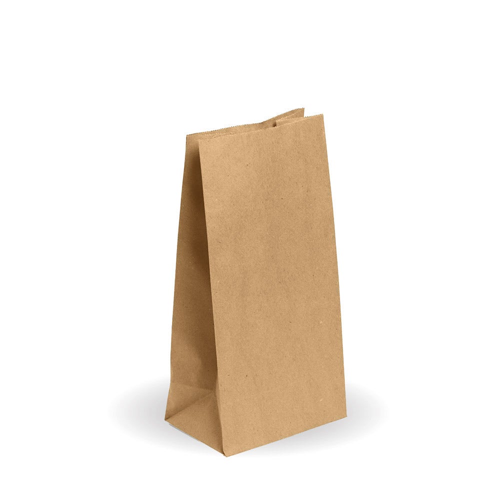 BioPak Kraft #8 SOS Paper Bag 157 x 310 x 100mm 1000pc