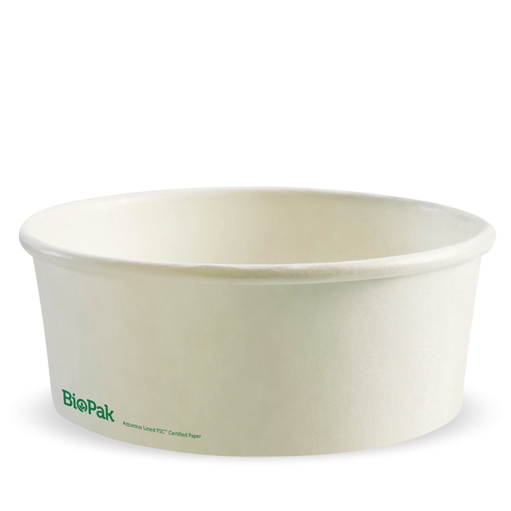BioPak 1,300ml White Extra Large Bowl 200pc