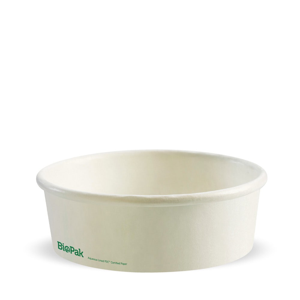 BioPak 500ml White Small Bowl 400pc