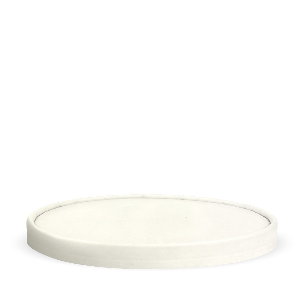 BioPak 1,300ml White Extra Large Bowl Lid 200pc