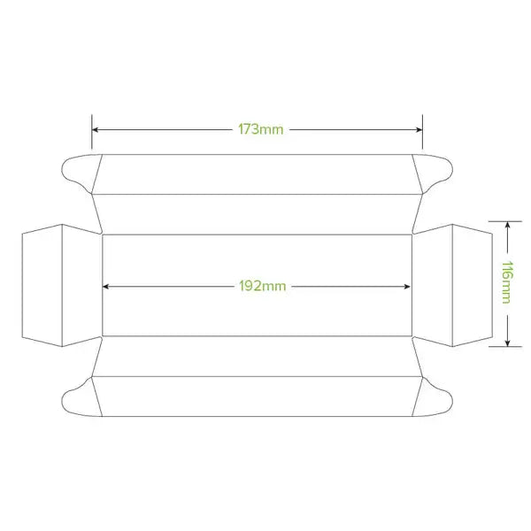 BioPak Long Sushi Tray 300pc