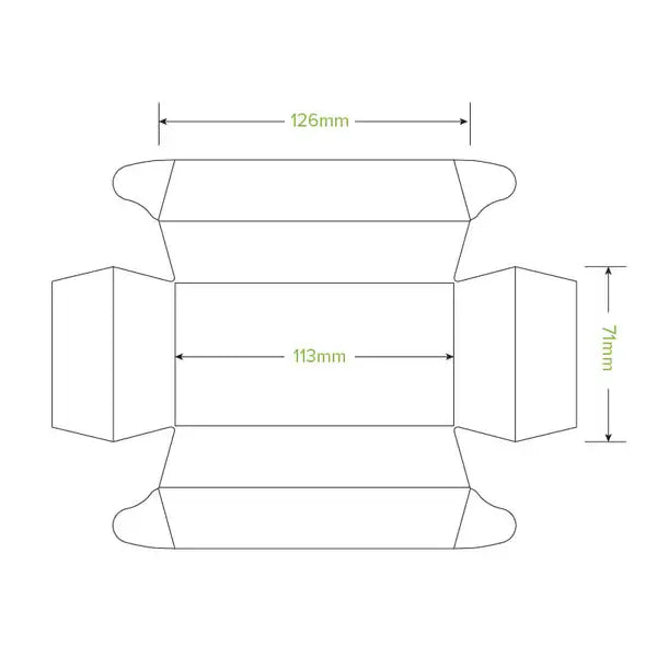BioPak Medium Sushi Tray 300pc