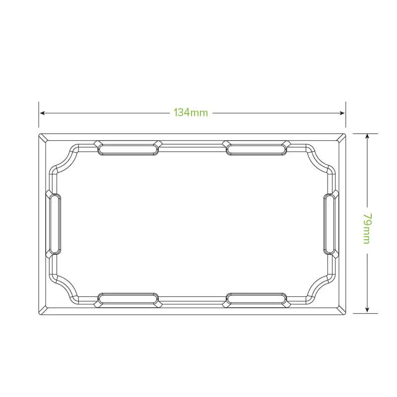 BioPak Extra Small Sushi Tray PET Lid 300pc
