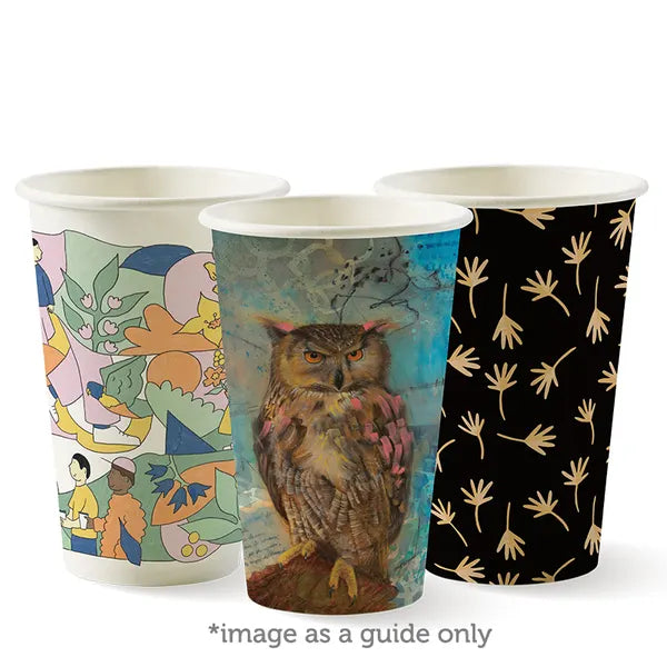 BioPak 350ml / 12oz Art Series Coffee Cup| Pakio