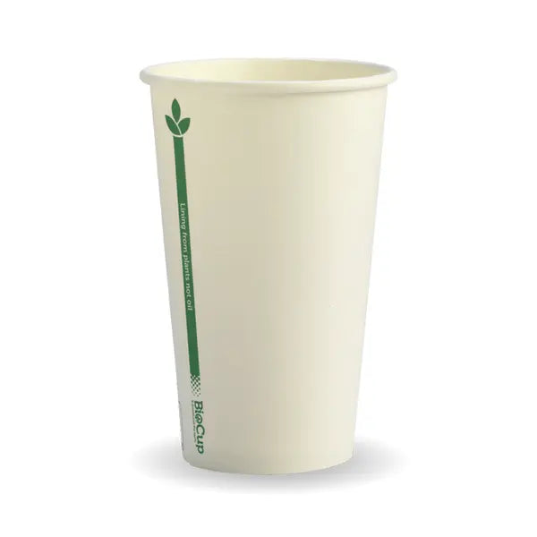 BioPak 12oz PLA Coated SW Cup/ White 1000pc