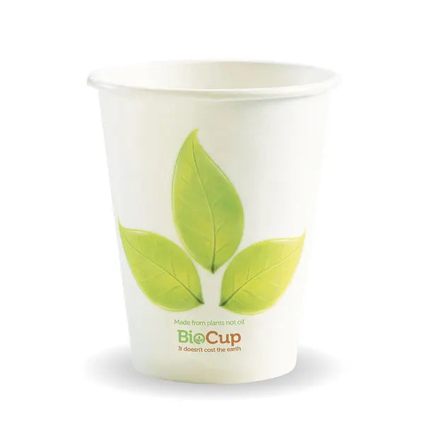 BioPak 8oz PLA Coated SW Cup/ Leaf 1000pc