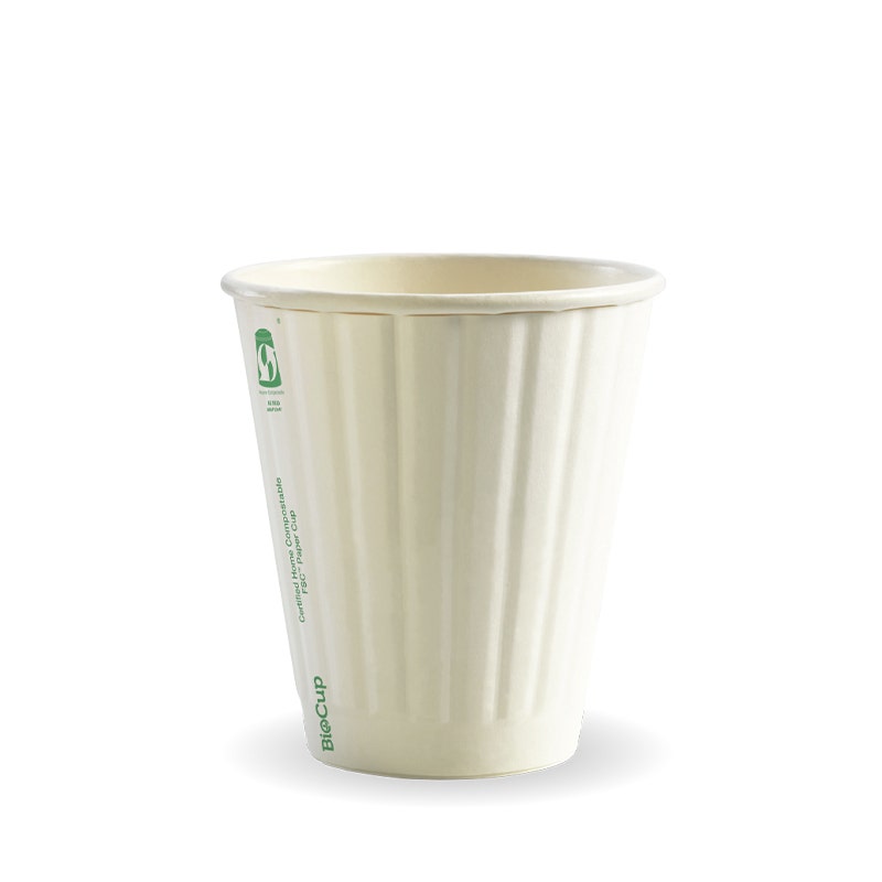 BioPak 8oz (90mm) White DW Cup - SA Compliant 1000pc