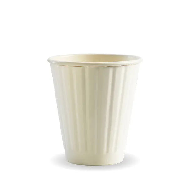 BioPak 8oz (90mm) White DW Cup 1000pc