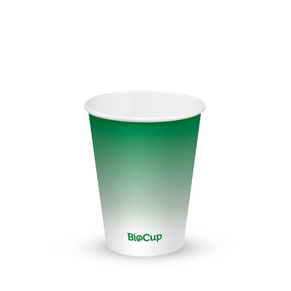 BioPak 12oz Green Cold Paper Cups 1000pcs