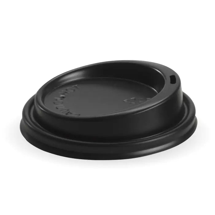 Biopak Coffee Cup Lid 8*/12/16oz -90mm Black 1000pc