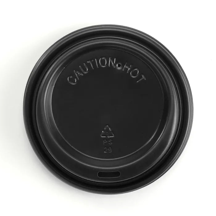 Biopak Coffee Cup Lid 8*/12/16oz -90mm Black 1000pc