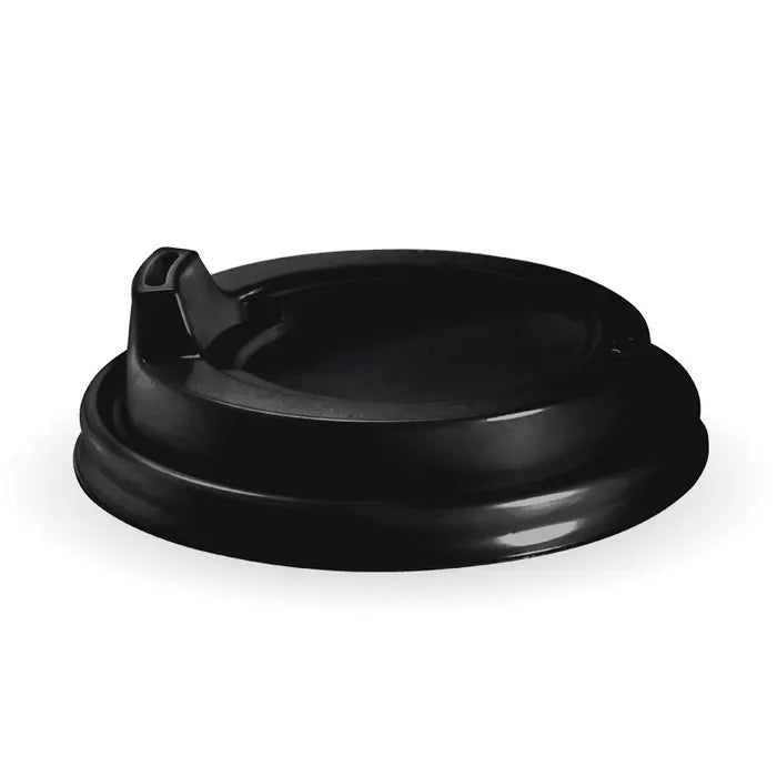 BioPak Coffee Cup Sipper Lid - 8*/12/16oz 90mm Black 1000pc