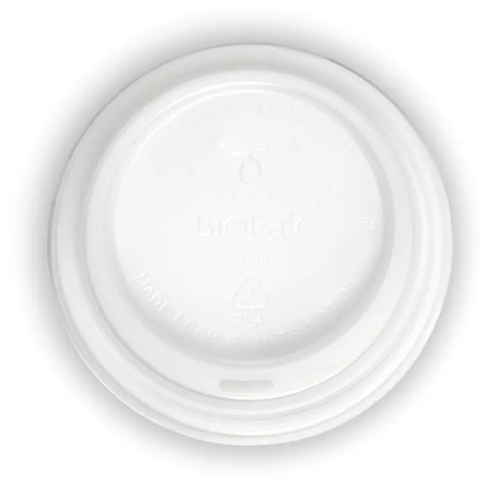 BioPak 8-16oz 90mm Clear PLA Lid 1000pcs